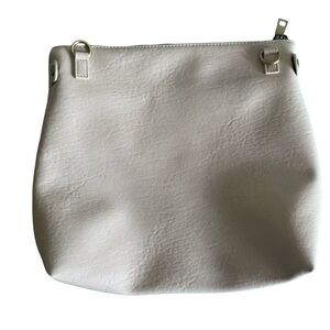 Antik Kraft Cream Textured Vegan Crossbody Bag
